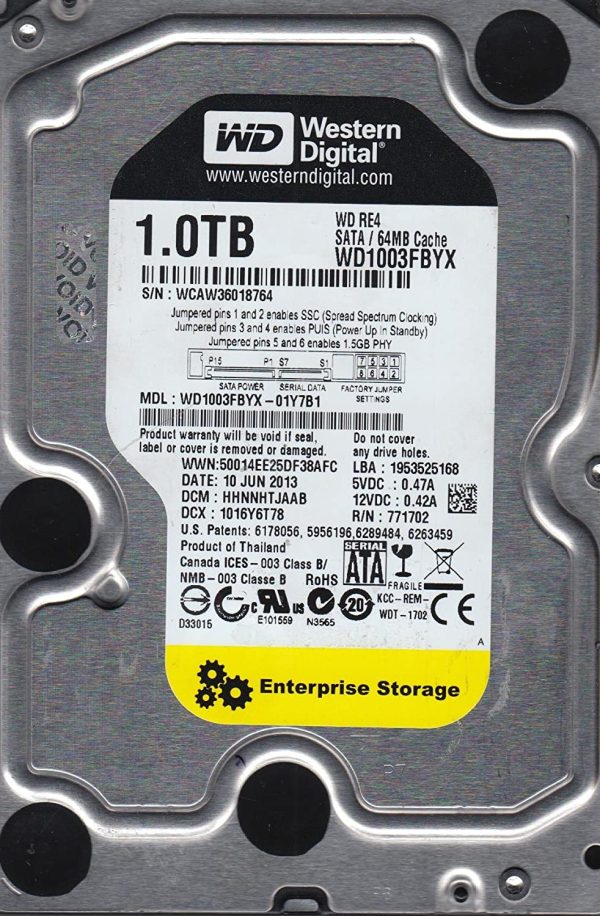 هارد WD WD1003FBYX 1TB وسترن دیجیتال