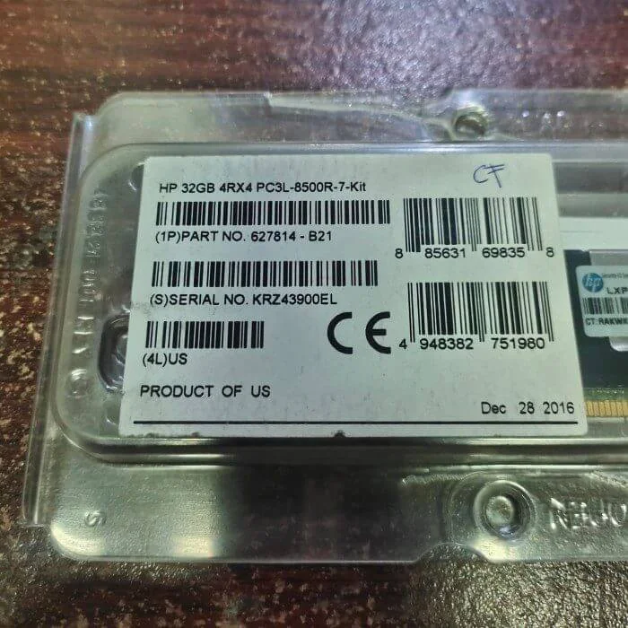 HP RAM 627814-B21 ۳۲-GB DDR3-8500R KIT - تصویر 2