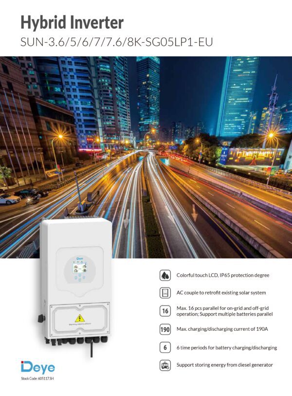 سانورتر هیبریدی Deye 10KW